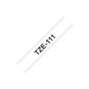 Fita Laminada 06mmx8mts Transparente/Preto