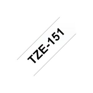 Fita Laminada 24mmx8mts Transparente/Preto