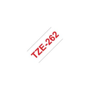 Fita Laminada 36mmx8mts Branco/Vermelho
