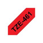 Fita Laminada 36mmx8mts Vermelho/Preto