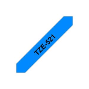 Fita Laminada 09mmx8mts Azul/Preto