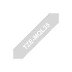 Fita Laminada 12mmx5mts Cinza Claro/Branco Mate
