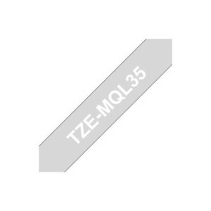 Fita Laminada 12mmx5mts Cinza Claro/Branco Mate