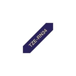 Fita Tecido Não Adesiva 12mmx4mts Azul Marinho/Ouro