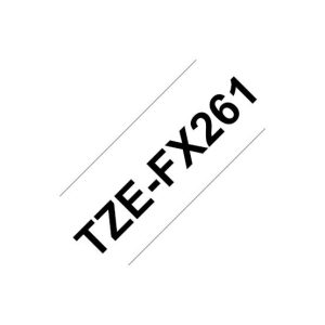 Fita Laminada Flexivel 36mmx8mts Branco/Preto