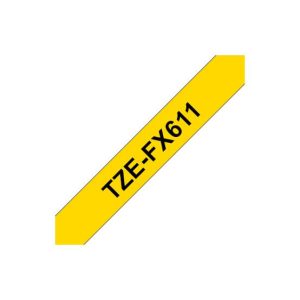 Fita Laminada Flexivel 6mmx8mts Amarelo/Preto