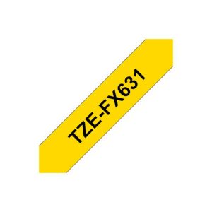 Fita Laminada Flexivel 12mmx8mts Amarelo/Preto
