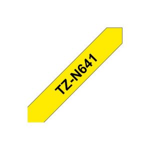 Fita Não Laminada 18mmx8mts Amarelo/Preto