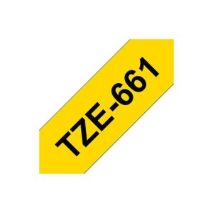 Fita Laminada SuperAdesiva 36mmx8mts Amarelo/Preto