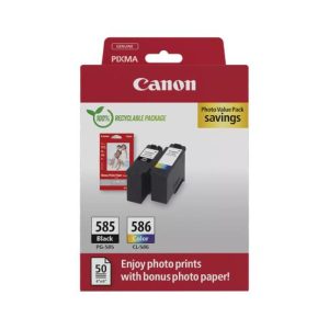Pack Tinteiros Canon 585/586 Preto/Color 6205C004