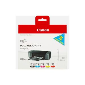 Pack Tinteiros Canon 72 5 Cores 6402B009 14ml