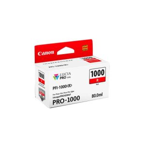 Tinteiro Canon PFI-1000 Vermelho 0554C001 80ml