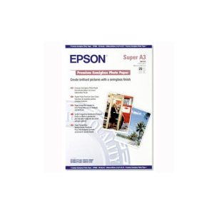Papel 251gr A3+ Epson Fotografico Semi-Brilhante 20Fls