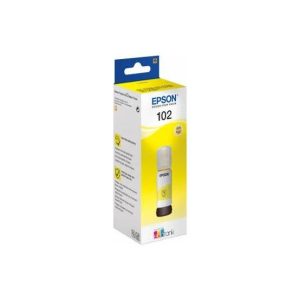 Epson 102 - 70 ml - amarelo - original - tanque de tinta - para EcoTank ET-15000, 2750, 2751, 2756, 2850, 2851, 2856, 2955, 3850, 4750, 4850, 4856, 4951