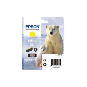 Tinteiro Epson 26 Amarelo C13T26144010 4,5ml