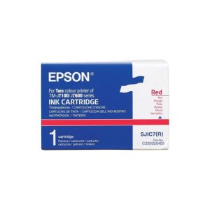 Tinteiro Epson SJIC7 Vermelho C33S020405 5000000 Caracteres