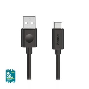 Cabo USB-A 2.0 Macho/USB-C Macho 60W 1,2m Preto