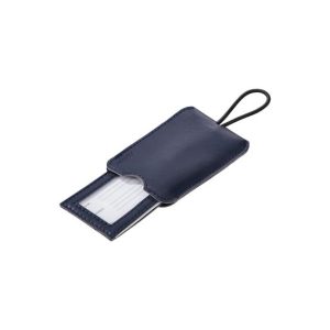 Etiqueta Identificação c/Bolsa para Mala Viagem Azul Escuro
