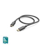 Cabo USB-C 2.0 para USB-C 1m Preto