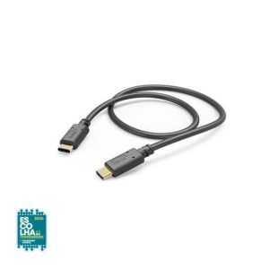 Cabo USB-C 2.0 para USB-C 1m Preto