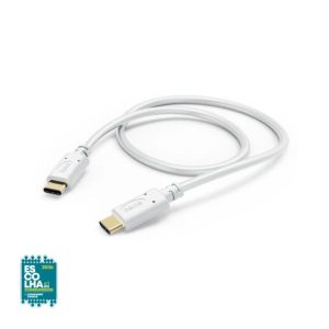 Cabo USB-C 2.0 Macho/USB-C Macho 1,5m Branco