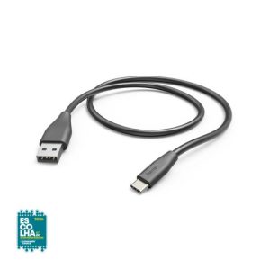 Cabo USB-A 2.0 Macho/USB-C Macho 1,5m Preto