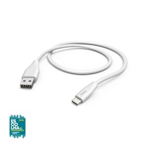 Cabo USB-A 2.0 Macho/USB-C Macho 1,5m Branco