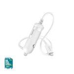 Carregador Isqueiro Auto Lightning 5W 1m Branco