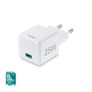 Carregador USB-C PD/QC 25W Rápido Mini-charger Branco
