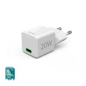 Carregador USB-C 20W Super Mini-Charger Branco