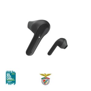 Auriculares Bluetooth Earbuds Freedom Light Benfica Preto