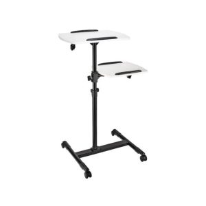 Mesa Apoio Apresentação 42x50/40x35cm 2 Niveis c/Rodas