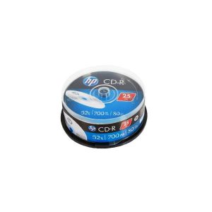 CD-R 700MB 52x HP Spindle 25un