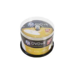 DVD+R Inkejet Printable 4.7GB 16x HP Spindle 50un