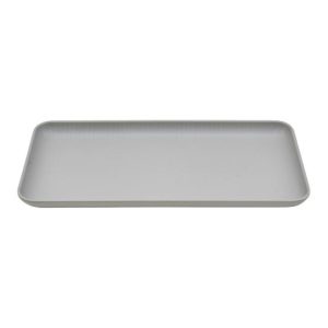 Prato 32.5x17.6x1.6cm Melamina Retangular AQUA GREY 1un