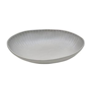 Saladeira 26.5x19.6x5cm Melamina Oval AQUA GREY 1un