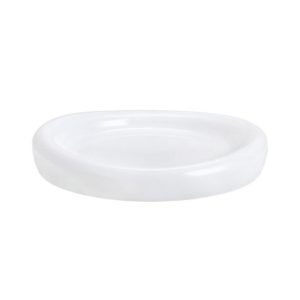 Prato 25.4x4.1cm Melamina Redondo ESSENTIA Branco 1un