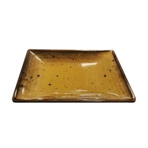 Prato 30.4x21.6x3.5cm Melamina Quadrado TERRACOTA Ambar 1un