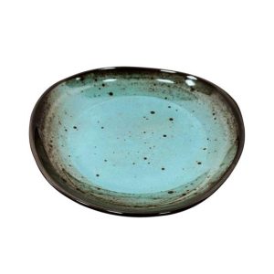 Tigela 20.3x20.1x3.7cm Melamina Triangular TERRACOTA Azul