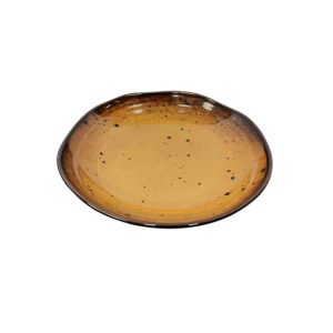 Tigela 24.1x24x4.8cm Melamina Oval TERRACOTA Ambar 1un