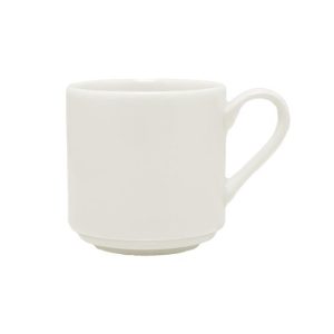 Chávena 090ml Porcelana Empilhável Moka CANVAS Branco 1un