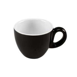 Chávena 080ml Porcelana BARISSIMO Preto Brilhante 1un