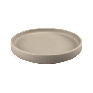 Prato 16cm Porcelana Borda Alta ARTZA Cinzento 1un