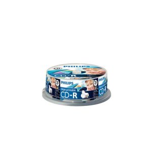 CD-R Inkjet Printable 700MB 52x Philips Spindle 25un