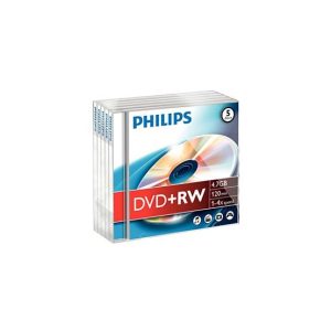 DVD+RW 4.7GB 4x Philips Jewell Case 5un