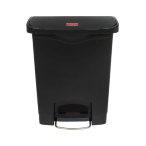 Contentor 30L Resina Slim Jim Step-On Preto com Pedal