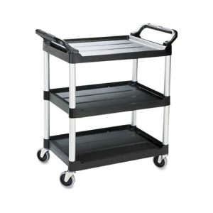 Carro Serviço 85x47x93cm Multiusos 3 Niveis Preto