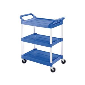 Carro Serviço 85x47x93cm Multiusos 3 Niveis Azul
