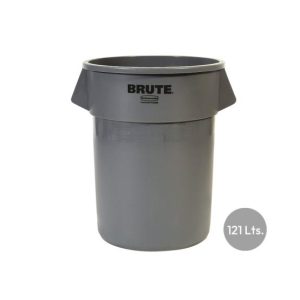 Contentor 121L Redondo Brute s/Tampa Cinza
