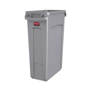Contentor 87L Plástico Slim Jim s/Tampa c/Canais Vent Cinza